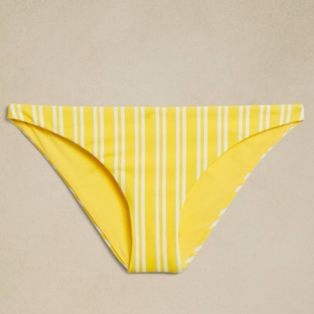 NWT! Banana Republic Onia Yellow Stripe Ashley Bikini Bottom - Multiple Sizes 🏝️